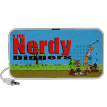 The Nerdy Diggers - Logo Doodle Speakers