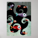 The night is colourful posters