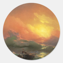The Nineth Wave Round Sticker
