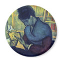 The Novel Reader By Vincent Van Gogh magnets
