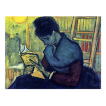 The Novel Reader By Vincent Van Gogh Post Card