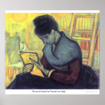 The novel reader by Vincent van Gogh posters