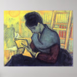 The novel reader by Vincent van Gogh posters