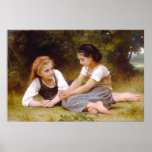 The Nutgatherers 1882 William Bouguereau Poster