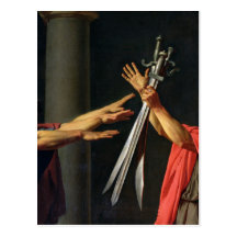 The Oath of Horatii, 1784 Post Card