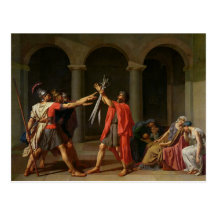The Oath of Horatii, 1784 Postcard