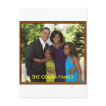 THE OBAMA FAMILY POST CARD