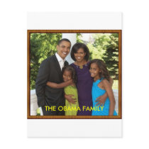 THE OBAMA FAMILY POST CARD
