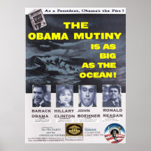 The Obama Mutiny is a Big as the Ocean Print