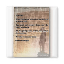 The Ode - ANZACs magnet
