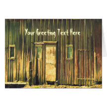 The Old Barn Door Card