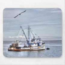 The Old Fishing Boat Mouse Pad