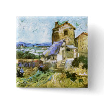 The Old Mill, Vincent van Gogh Pinback Buttons