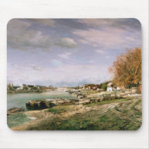 The old quay at Bercy, Paris, 1880 Mousepads