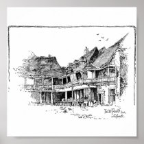The Old Tabard Inn Canvas Posters