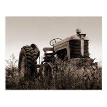 The Old Tractor Postcard