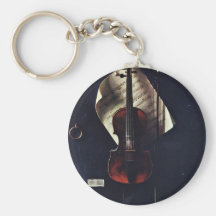 The Old Violin By Harnett William Michael Key Chains