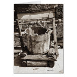 The Old Well Bucket Greeting Cards