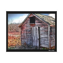 THE OLD WOODEN SHED CANVAS PRINT