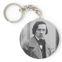 The Only Known Photograph of Frederic Chopin Key Chains