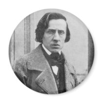 The Only Known Photograph of Frederic Chopin Fridge Magnets