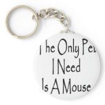 The Only Pet I Need Is A Mouse Key Chain