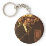 The Orchestra of the Opera by Edgar Degas keychains