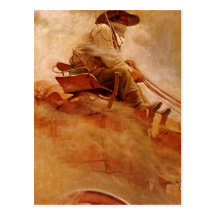 The Ore Wagon by NC Wyeth Postcard