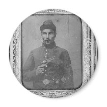 The Original Black American Soldier Refrigerator Magnet