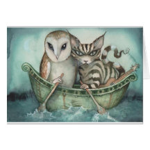 the owl and the pussy-cat card