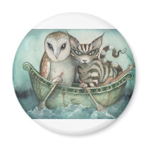 the owl and the pussy-cat magnets