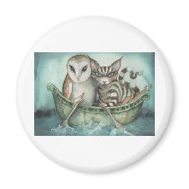 the owl and the pussy-cat magnets