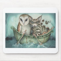 the owl and the pussy-cat mousepads