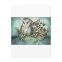 the owl and the pussy-cat postcards