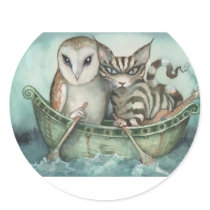 the owl and the pussy-cat stickers