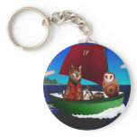 The Owl and the Pussycat Keychain