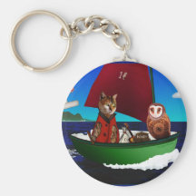 The Owl and the Pussycat Keychain