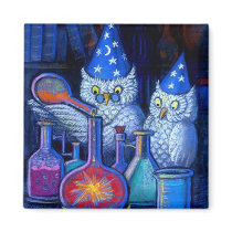 The Owl Chemists Refrigerator Magnets