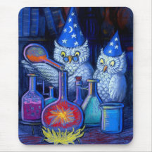 The Owl Chemists Mouse Pad
