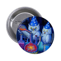 The Owl Chemists Pinback Button