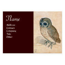 THE OWL Monogram,brown Business Cards