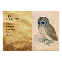 THE OWL Monogram Business Card Templates