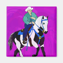 The Paint II- whimsical horse collection Fridge Magnet
