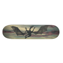 The Painted Skies Custom Skateboard