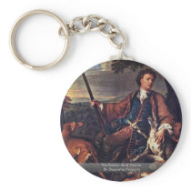 The Painter As A Hunter By Desportes François Key Chains