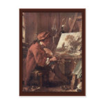 The Painter In His Studio Self-Portrait postcards