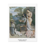 The Painter'S Atelier Detail By Courbet Gustave postcards