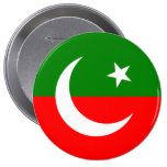the Pakistan Tehreek e Insaf, Pakistan Pinback Button