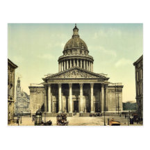 The Pantheon, Paris, France classic Photochrom Post Card