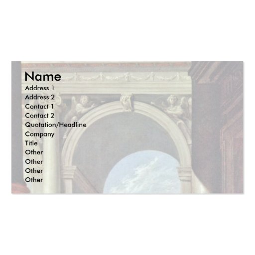 The Parable Of The Prodigal Son By Fetti Domenico Business Card Template